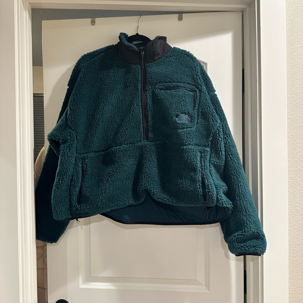 Green Sherpa north face
